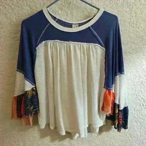 We the Free People Friday Night Fever Top Womens Size XS Oversized Boho Festival - Picture 13 of 15